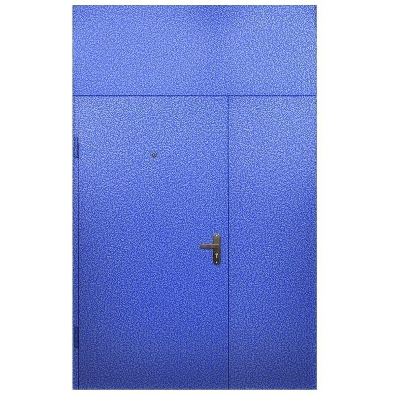 Противопожарная металлическая дверь синяя