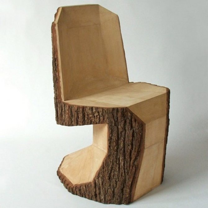 Оригинальные стулья из дерева