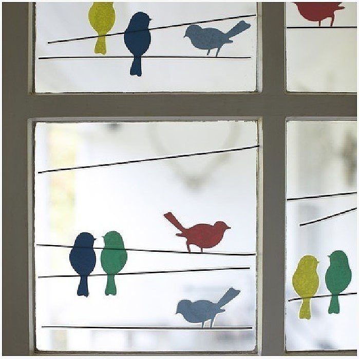 Птички для украшения окна