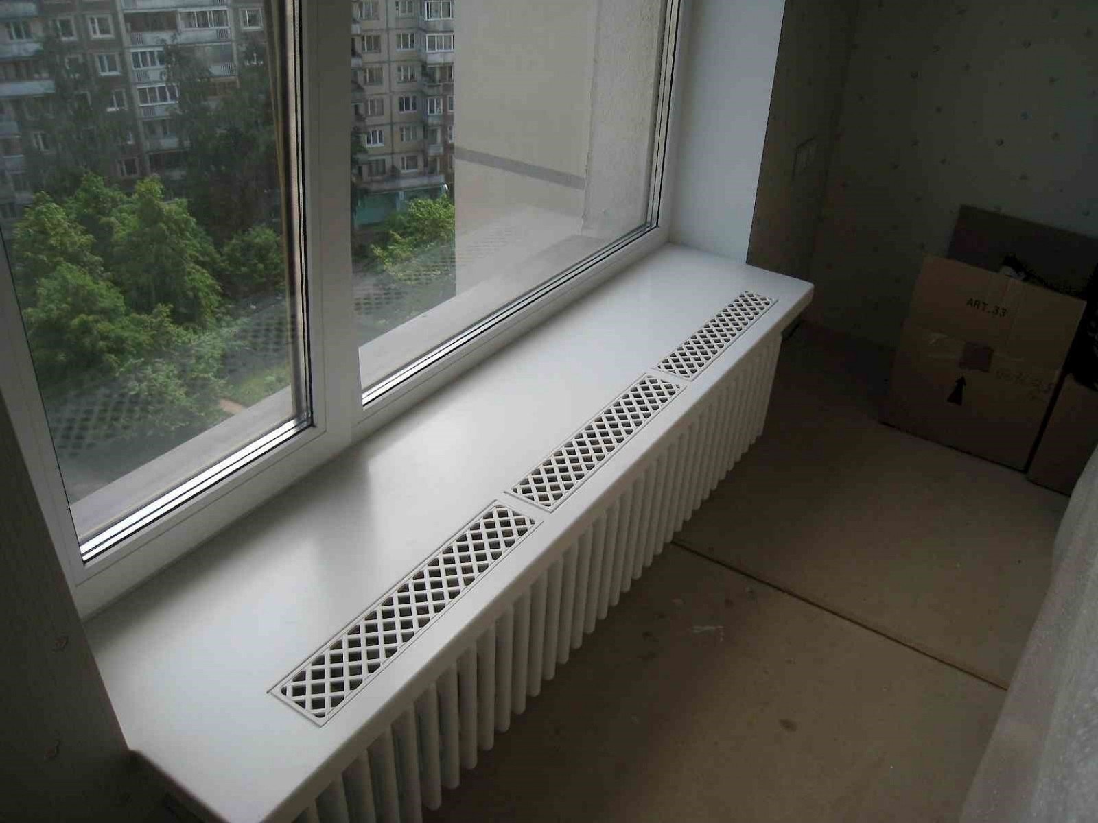 Решетка на подоконник для радиатора отопления