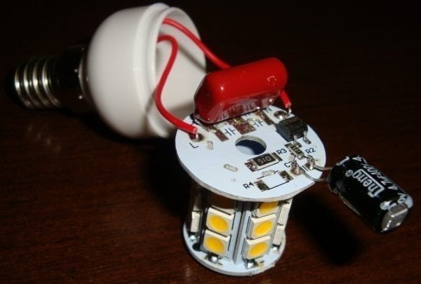 Светодиодная лампа устройство