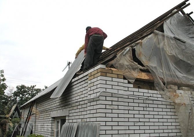 Стропильная система двухскатной крыши в доме из газобетона