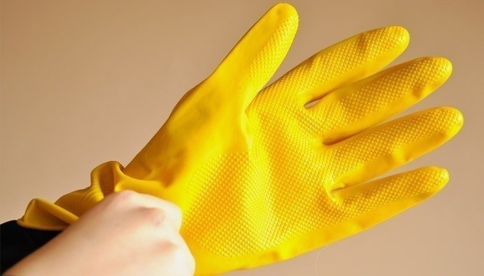 Перчатки для защиты рук резиновые