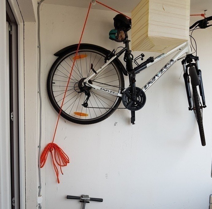 Крепление для велосипеда в гараже своими руками