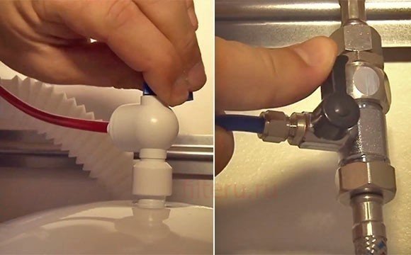 Кран для подвода воды к фильтру аквафор барьер