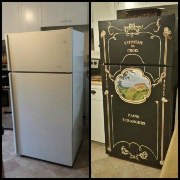 Преображение старого холодильника