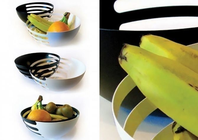 Стильная современная посуда для фруктов