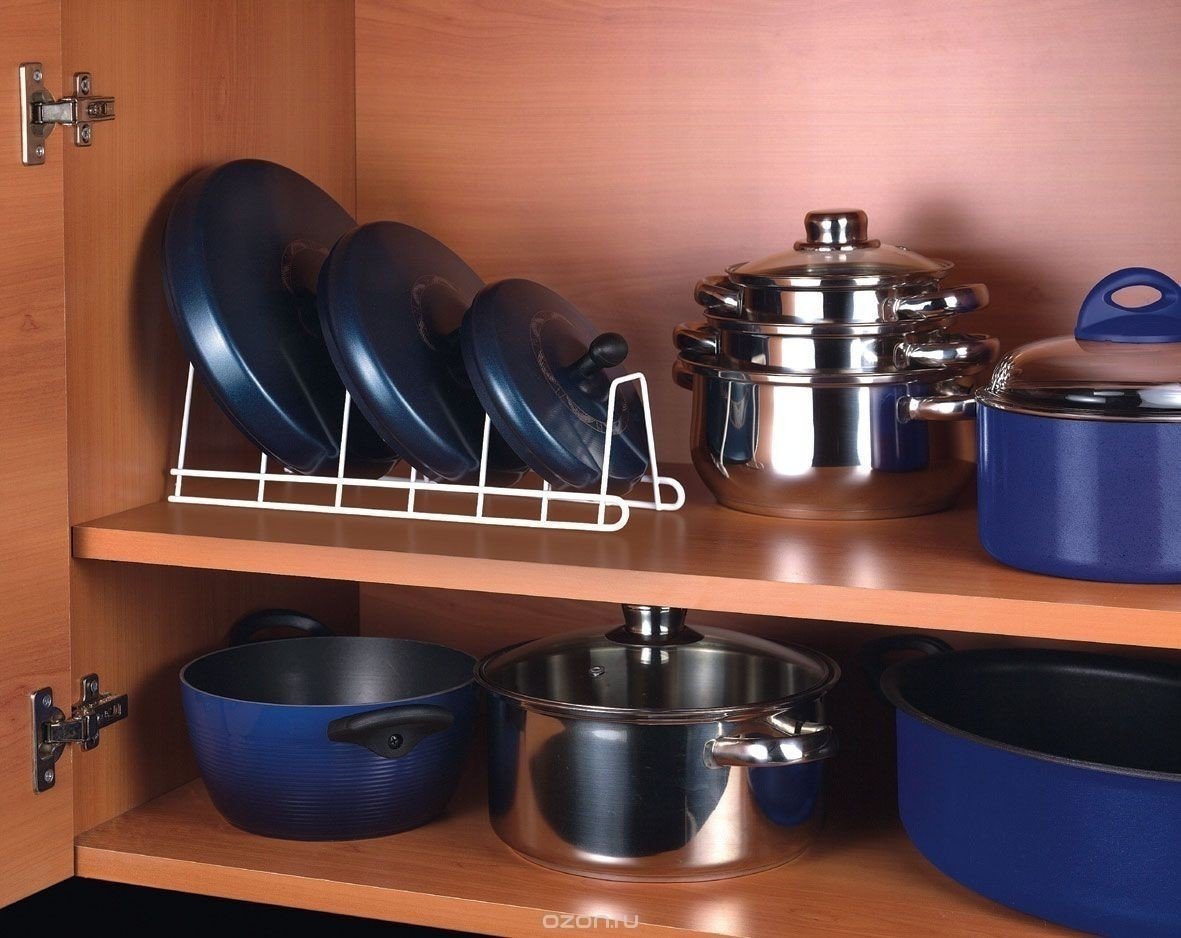 Система хранения кастрюль и сковородок в кладовке