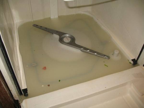 Electrolux посудомоечная машина вода в поддоне
