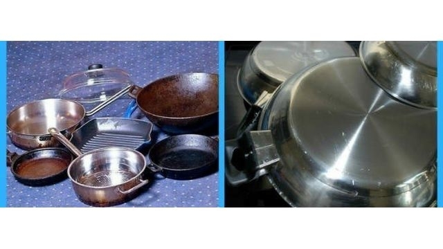 Как очистить от нагара сковороду разными способами