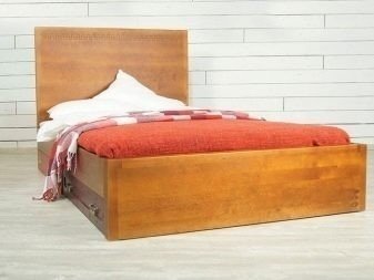 Кровать gouache birch деревянная с ящиком