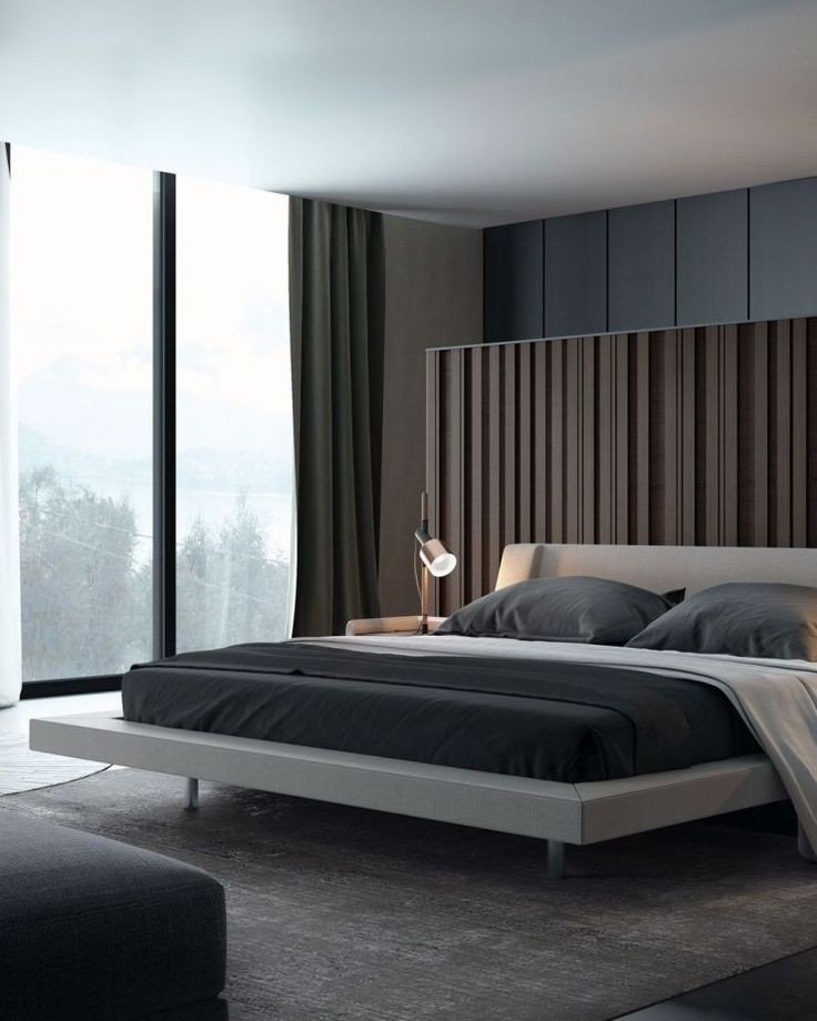 Спальня дизайн интерьера в современном стиле минимализм