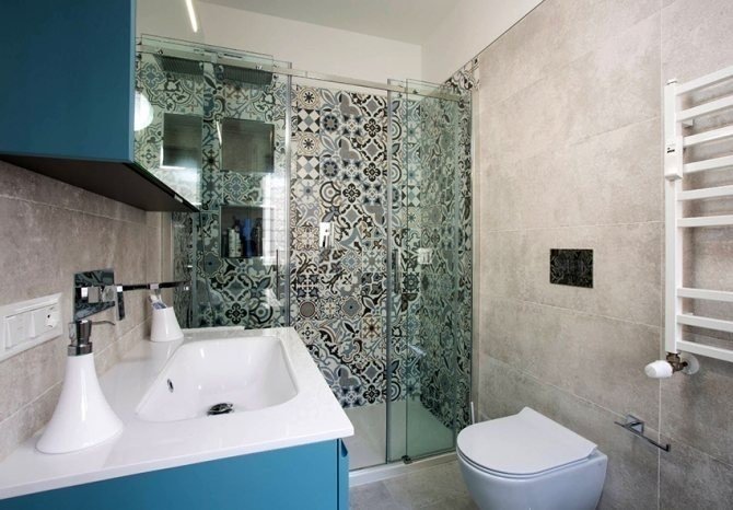 Мозаика в ванной комнате дизайн