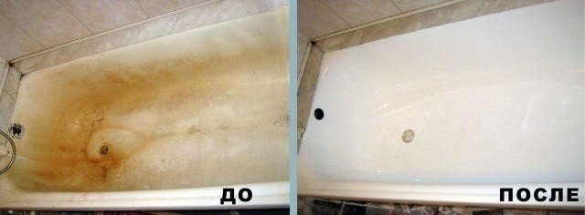 Акриловое покрытие ванны отбелить
