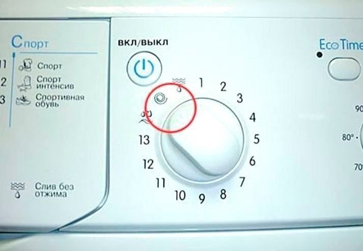 Режим отжима в стиральной машине индезит