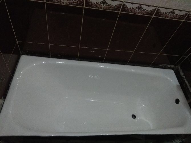 Металлическая ванна с акриловым покрытием