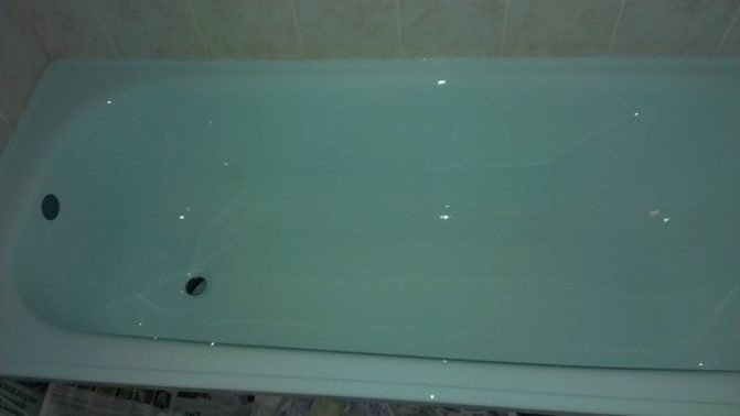 Покрытие жидким акрилом ванны